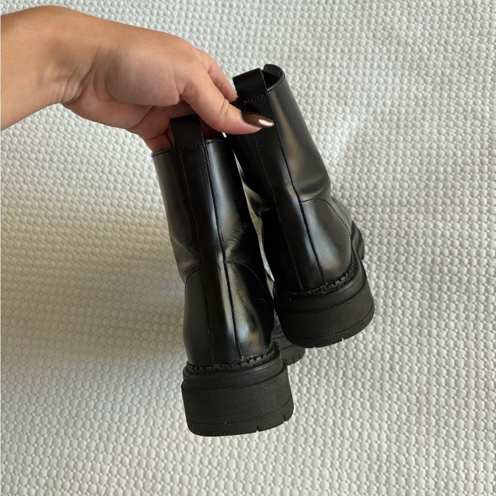 L'INTERVALLE Black Combat Moto Boots - Picture 5 of 5